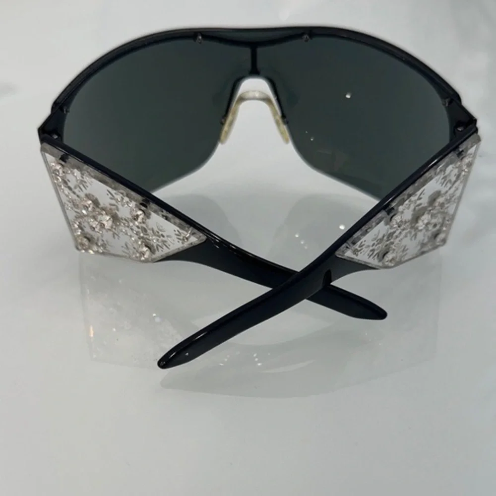 Christian Dior Swarovski Grand Salon Sunglasses.Black - Picture 4 of 7